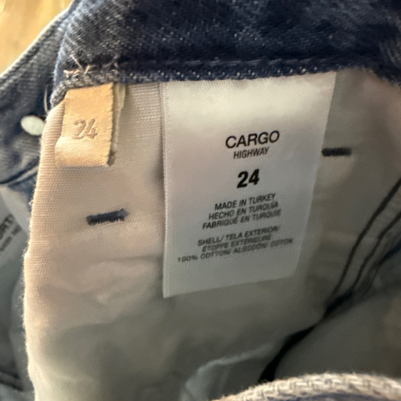 Favorite Daughter The Carly Shortie Cargo Wide Leg Jeans Size 24 Super Hi-Rise - Picture 9 of 15